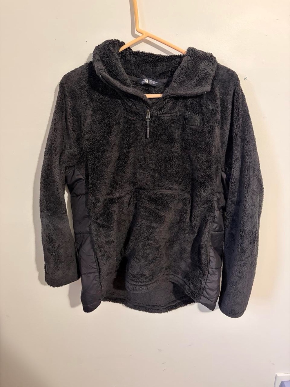 The North Face Black Plush Half-Zip Pullover Jacket